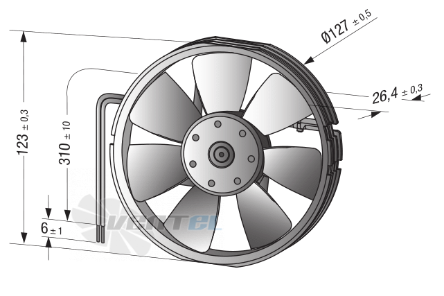 Габаритные размеры 4412FGL-573