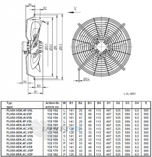 Ziehl-abegg FL050-4EK.4F.V5L  купить, цены, каталог