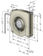 Вентилятор Ebmpapst RLF100-11/18/2HP-182 компактный DC — изображение 2