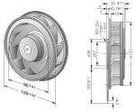 Вентилятор Ebmpapst RER125-19/14N компактный DC 24B — изображение 3