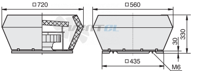 Габаритные размеры Rosenberg DV 310 L-6-6 E