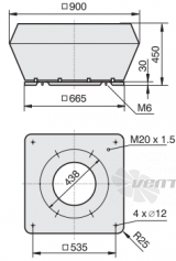 Габаритные размеры Rosenberg DH 450-G.5FA