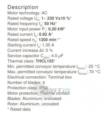 Осевой вентилятор Ziehl-abegg FB035-4EK.2C.V4S