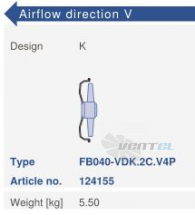 Цена Ziehl-abegg FB040-VDK.2C.V4P