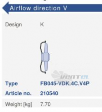 Цена Ziehl-abegg FB045-VDK.4C.V4P