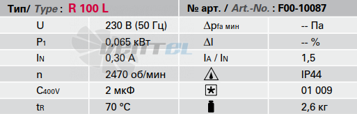 Технические характеристики