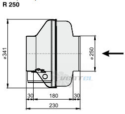 Габаритные размеры Rosenberg R 250