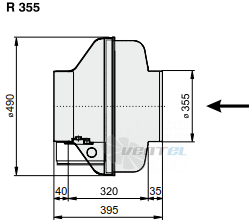 Габаритные размеры Rosenberg R 355