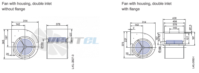 Ziehl-abegg RZ20S-4DW.4F.2L габаритные и присоединительные размеры, диаметр, рабочее колесо