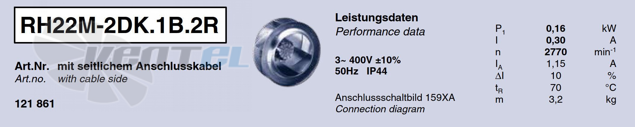 Характеристики Ziehl-abegg RH22M-2DK.1B.2R