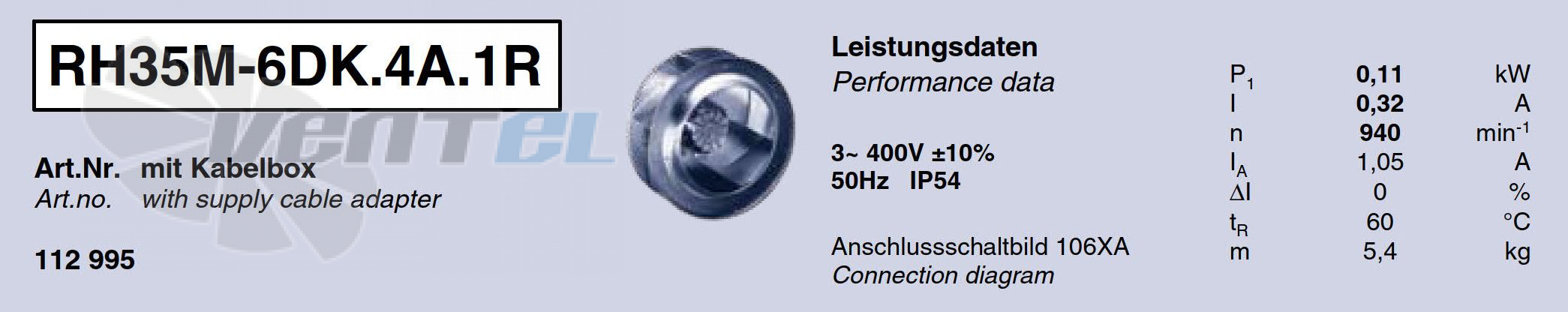 Характеристики Ziehl-abegg RH35M-6DK.4A.1R