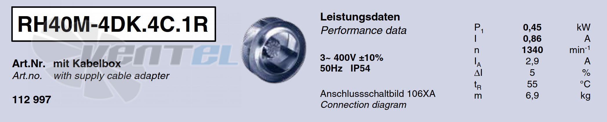 Характеристики Ziehl-abegg RH40M-4DK.4C.1R