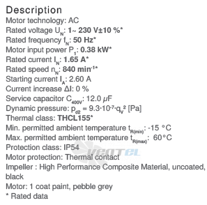 Вентилятор Ziehl-abegg RH50V-6EK.4F.1R цены, каталоги, прайсы Вентилятор Ziehl-abegg RH50V-6EK.4F.1R цены, каталоги, прайсы