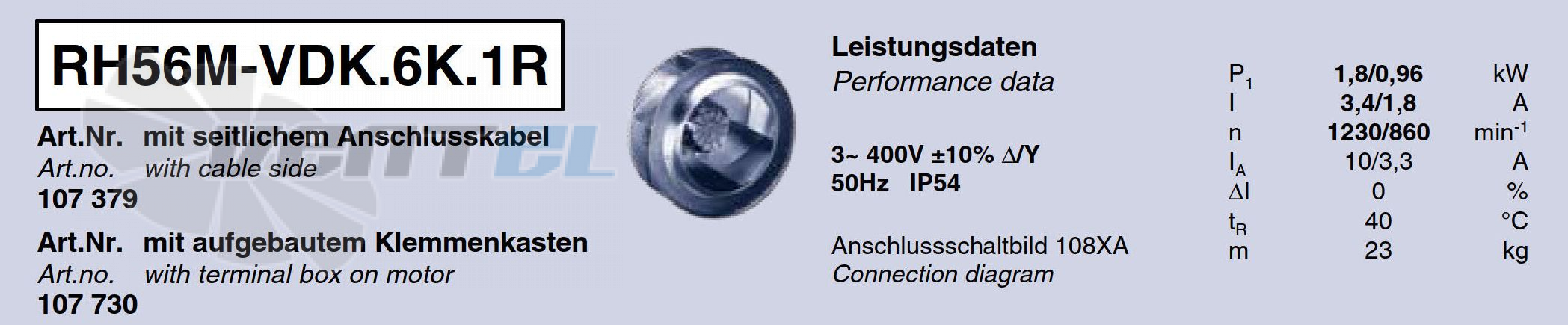 Характеристики Ziehl-abegg RH56M-VDK.6K.1R