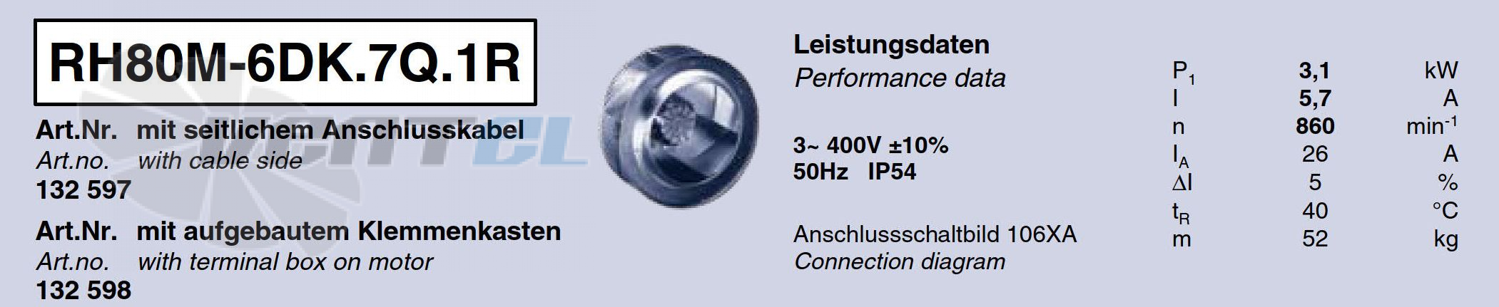 Характеристики Ziehl-abegg RH80M-6DK.7Q.1R