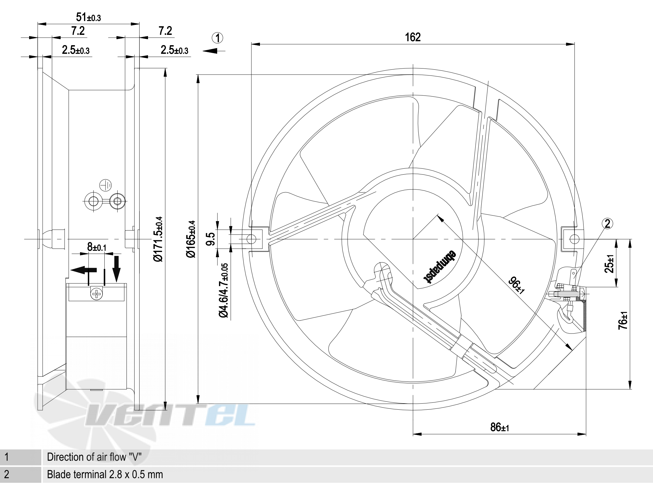 W2E143-AB09-01 габаритные размеры