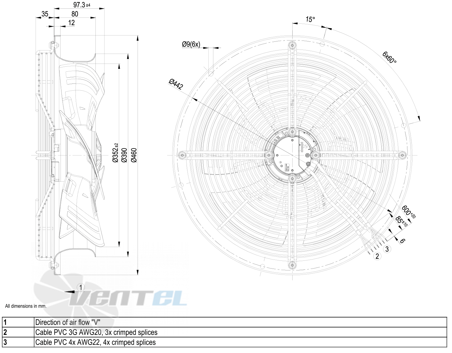 Габаритные размеры W3G350-CN01-32