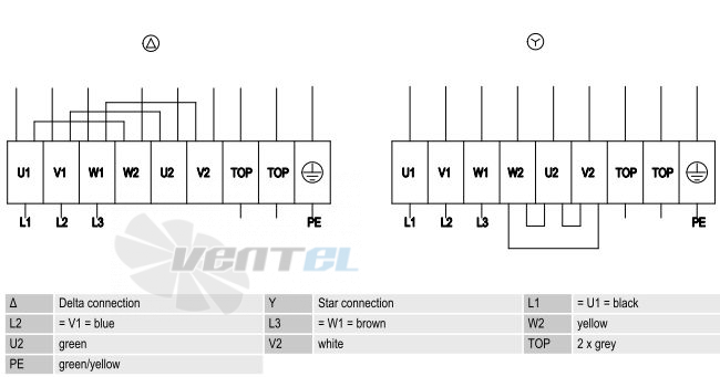 W6D630-DN01-02 схема электрического подключения
